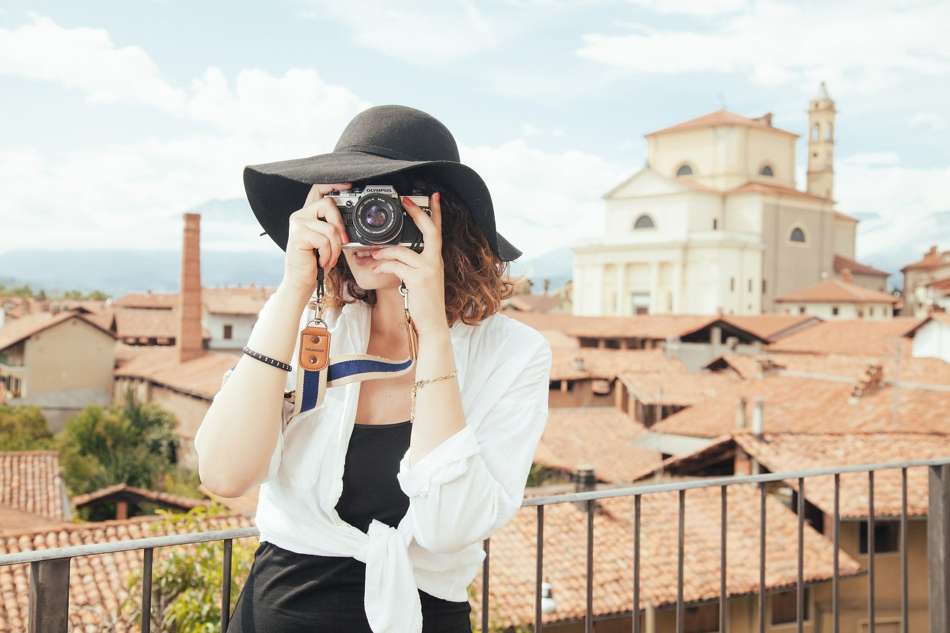 Photographe professionnel au travail