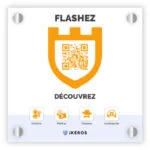 Plaque QR code orange