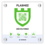 Plaque QR code vert