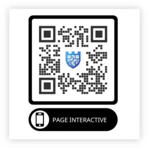 Autocollant QR code discret