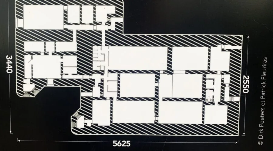 Plan du Sk Stab Bunker, ©Dirk Peeters et Patrick Fleuriras