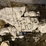 Panneau avec visages, tuffeau, seconde moitié du XVIe siècle, ©iKEROS