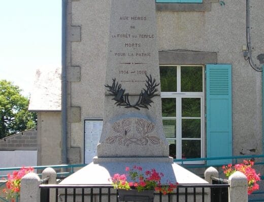 Le Monument aux Morts de la Forêt du Temple