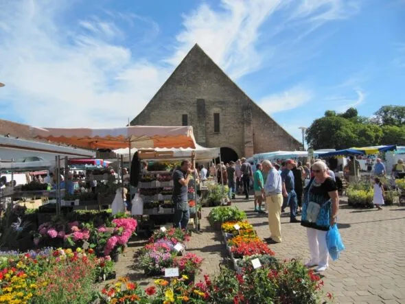 La vaste halle de Saint-Pierre-sur-Dives