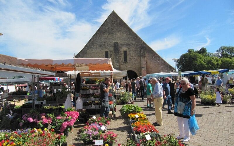 La vaste halle de Saint-Pierre-sur-Dives