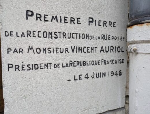 Première pierre de la Reconstruction de Lisieux