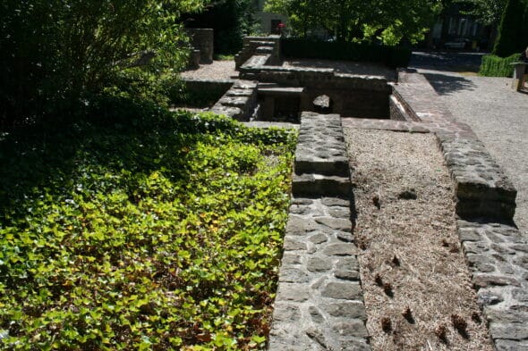 Jardin archéologique de Lisieux - Anciens thermes gallo-romains de Lisieux