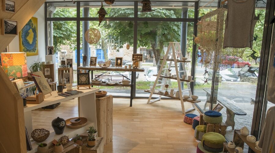 L'Ancre - espace boutique et exposition du Pôle des métiers d'art du Pays Ségali