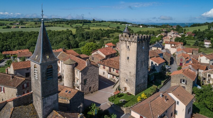 Tour de guet et jardin médiéval