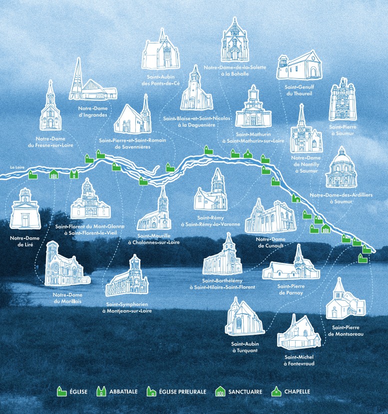 Parcours QR Code églises et les perles de la loire