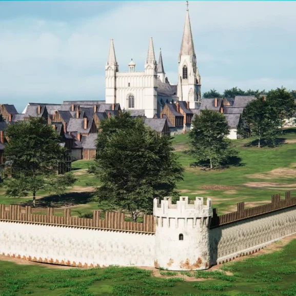 Maquette 3D du Puy Notre Dame