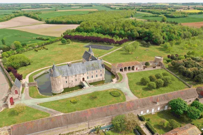 Vu aérienne château Saveilles